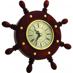 ШЧСТ-С08 Штурвал сувенирный, часы (8 ручек)